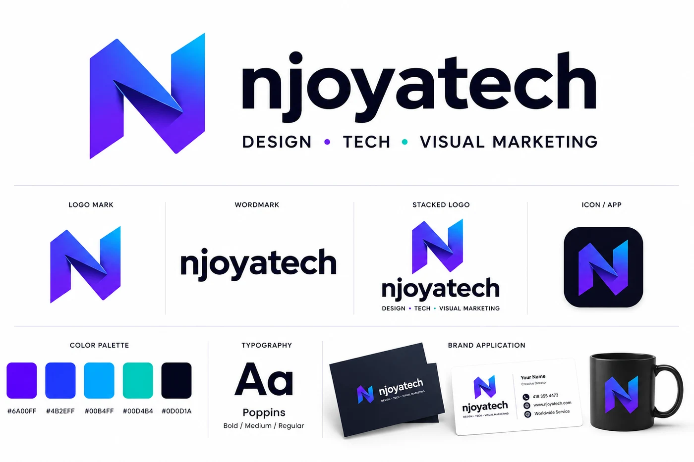 Identité de Marque Njoyatech — Charte graphique complète