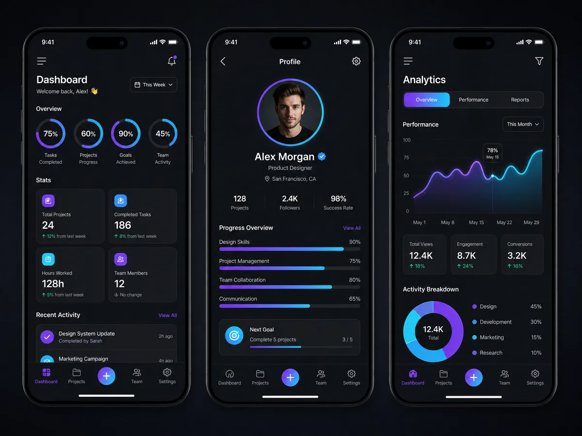 Application Mobile — Design UI/UX mobile