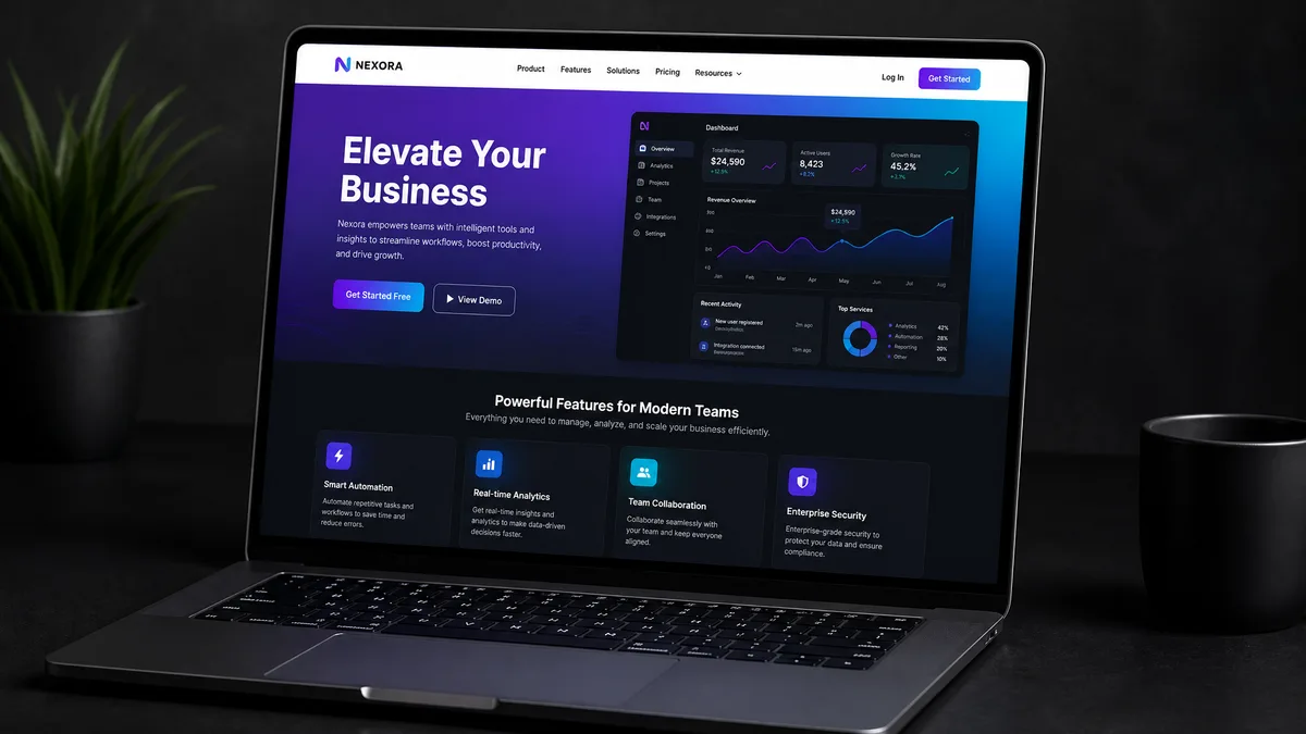 Site Web Vitrine — Design de site web